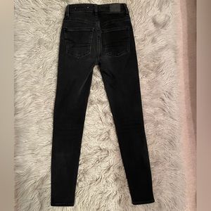 AE black jean jeggings- stretchy